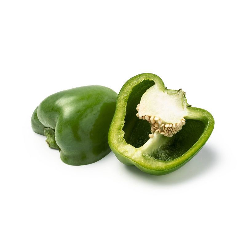 slide 4 of 6, Green Bell Peppers - 2ct - Good & Gather™, 2 ct