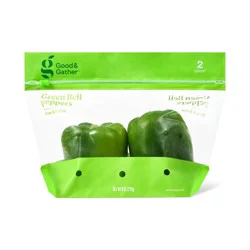 Green Bell Peppers - 2ct - Good & Gather™