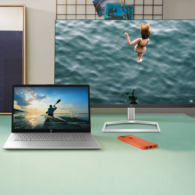 slide 2 of 9, HP Inc. HP 27" Full HD IPS Computer Monitor, AMD FreeSync, (2 x HDMI, VGA) - M27fe, 1 ct