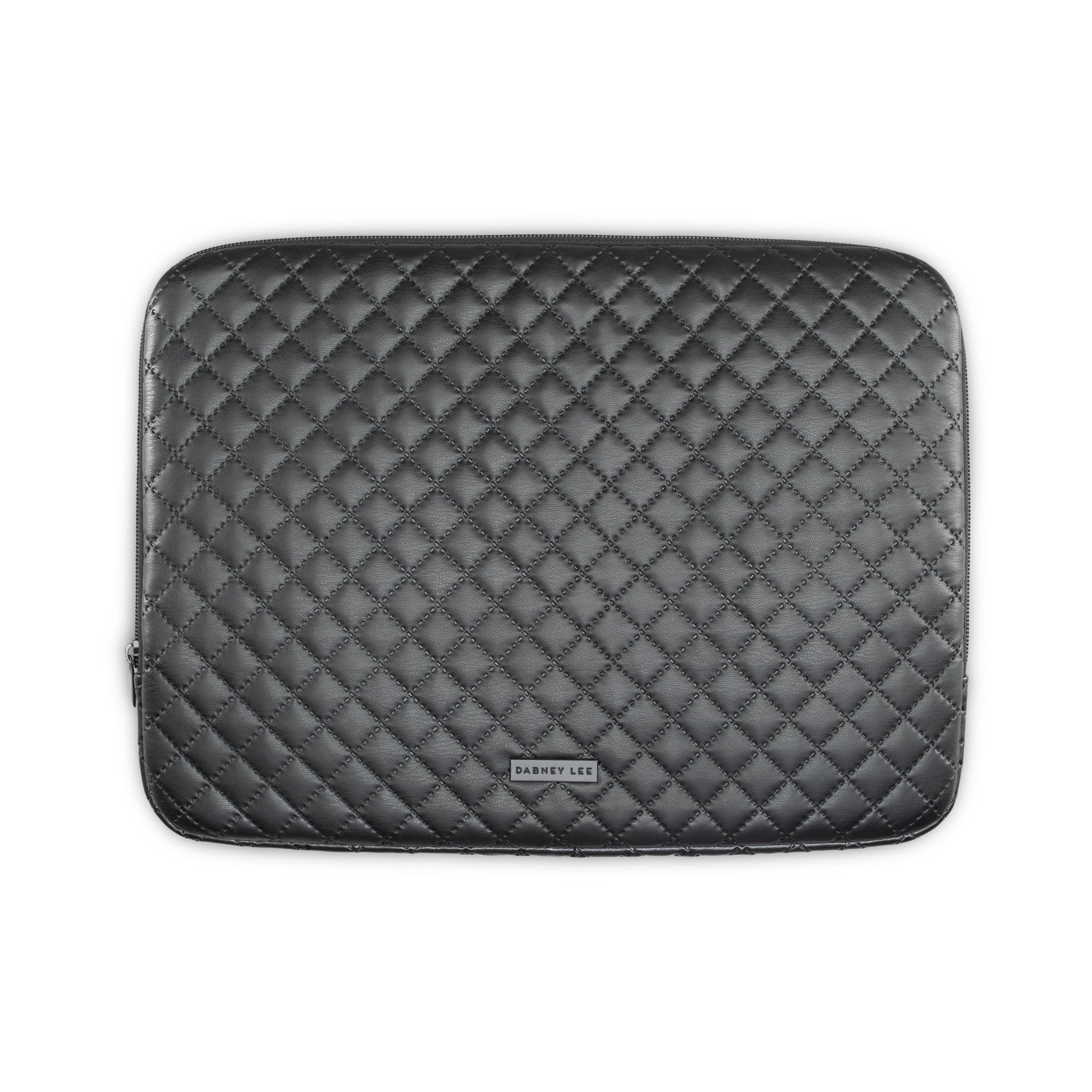slide 1 of 7, Dabney Lee 14" Quilted Laptop Sleeve - Black, 1 ct