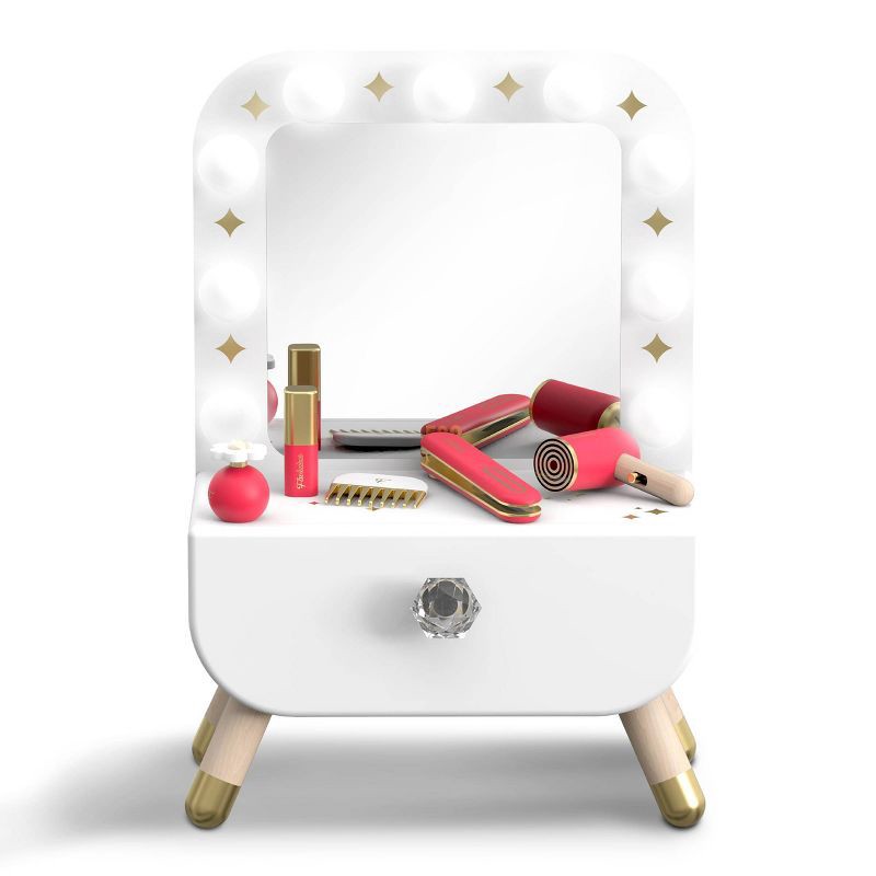 slide 6 of 6, FAO Schwarz Make-Believe Magic Vanity Mirror Makeup Set, 1 ct