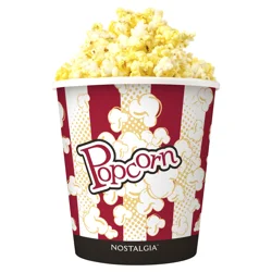Nostalgia Round Plastic Popcorn Bucket