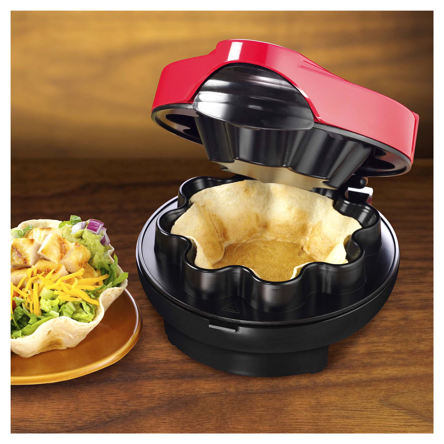 slide 2 of 3, Nostalgia Taco Tuesday Tortilla Bowl Maker, 1 ct