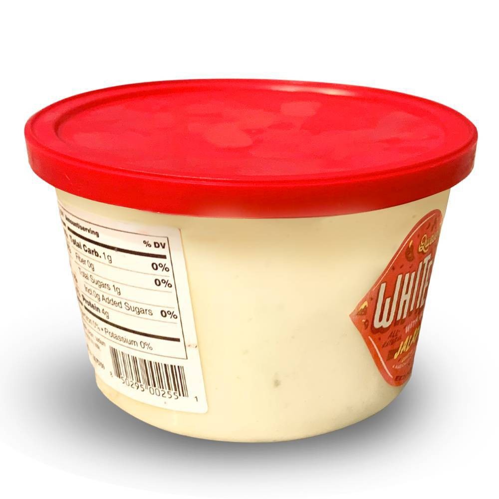 slide 2 of 3, Queso Mama White Queso with Jalapeños, 12 oz