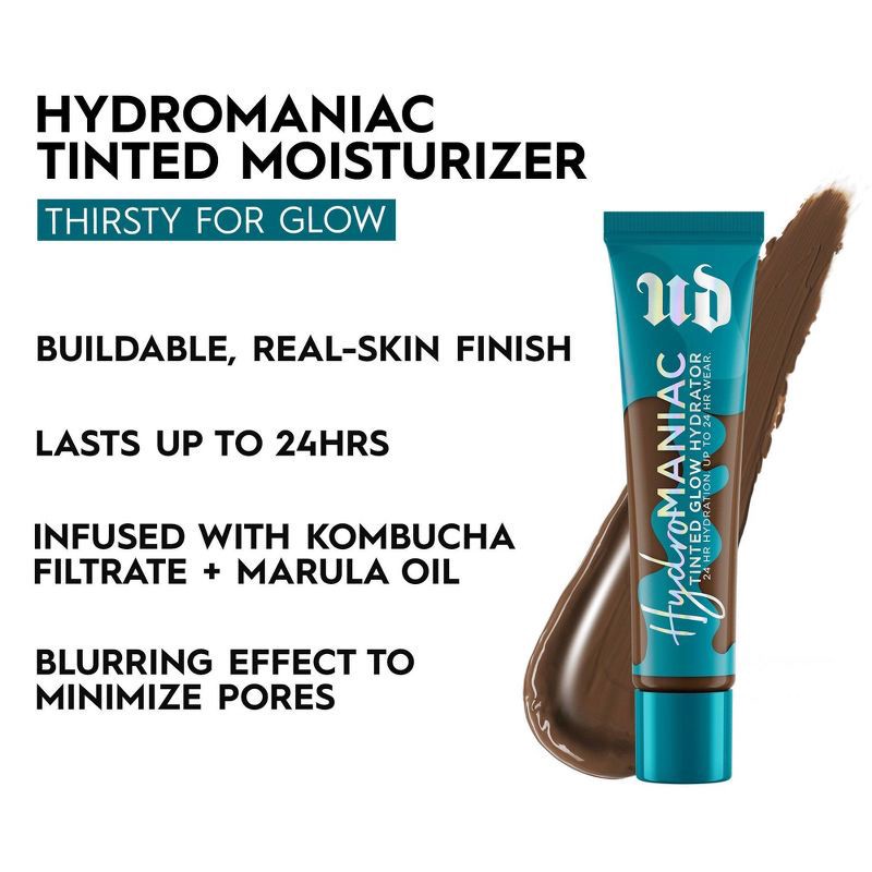 slide 3 of 6, Urban Decay Hydromaniac Glowy Tinted Hydrator Foundation - 81 Deep Neutral - 1.1 fl oz - Ulta Beauty, 1.1 fl oz