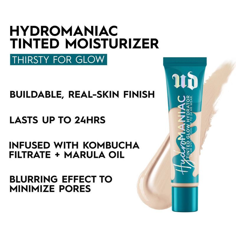 slide 3 of 6, Urban Decay Hydromaniac Glowy Tinted Hydrator Foundation - 10 Ultra-Fair Neutral - 1.1 fl oz - Ulta Beauty, 1.1 fl oz
