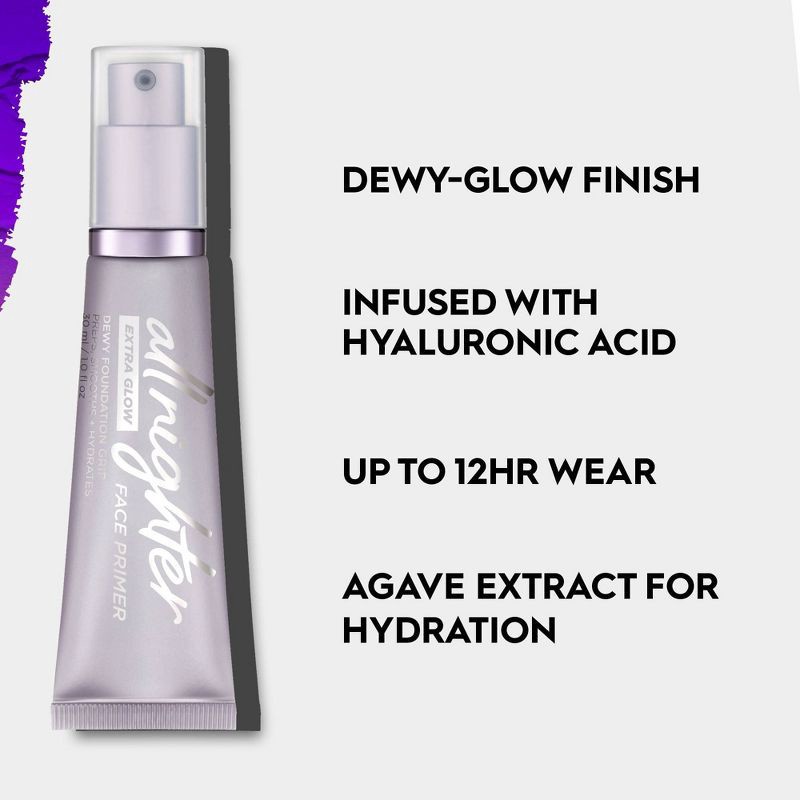 slide 5 of 5, Urban Decay All Nighter Ultra Glow Face Makeup Primer - 1 fl oz - Ulta Beauty, 1 fl oz