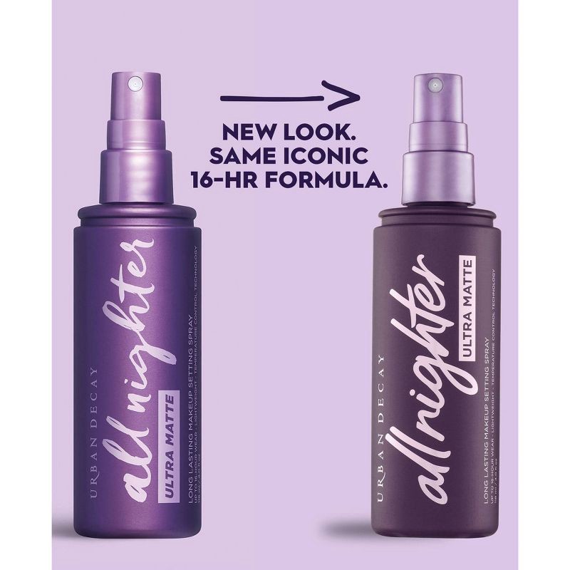 slide 5 of 7, Urban Decay All Nighter Ultra Matte Makeup Setting Spray - Matte - 4 fl oz - Ulta Beauty, 4 fl oz