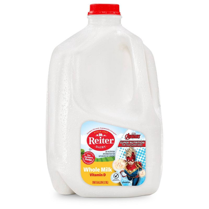 slide 1 of 6, Reiter Dairy Reiter Whole Milk - 1gal, 1 gal