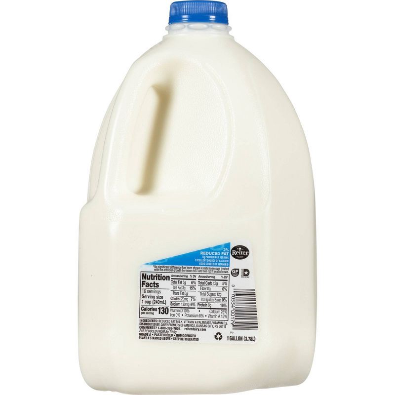 slide 3 of 6, Reiter Dairy Reiter 2% Reduced Fat Milk - 1gal, 1 gal