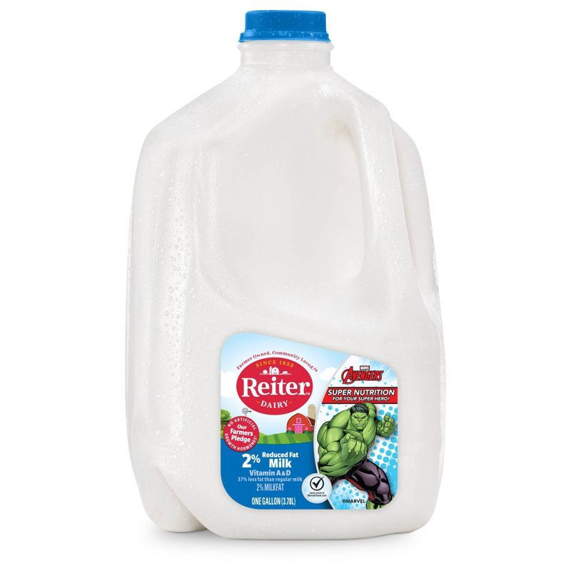 slide 1 of 6, Reiter Dairy Reiter 2% Reduced Fat Milk - 1gal, 1 gal