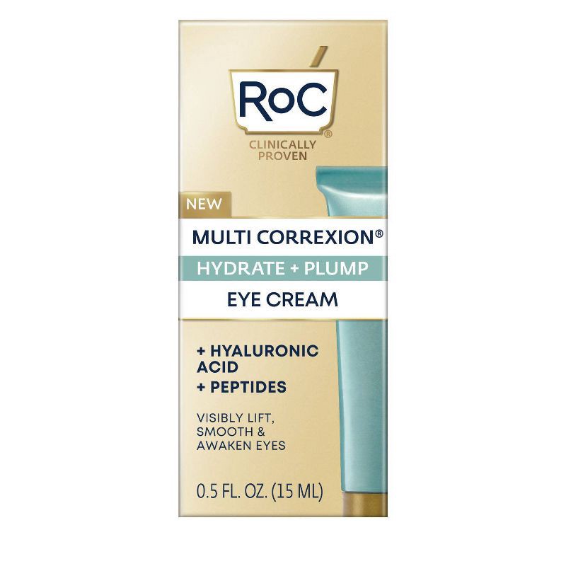 slide 11 of 13, RoC Multi Correxion Hydrate + Plump Eye Cream with Hyaluronic Acid - 0.5oz, 0.5 oz