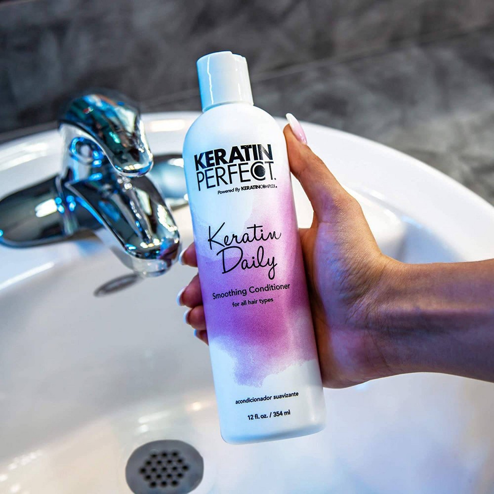 slide 2 of 7, Keratin Perfect Keratin Daily Smoothing Conditioner - 12 fl oz, 12 fl oz