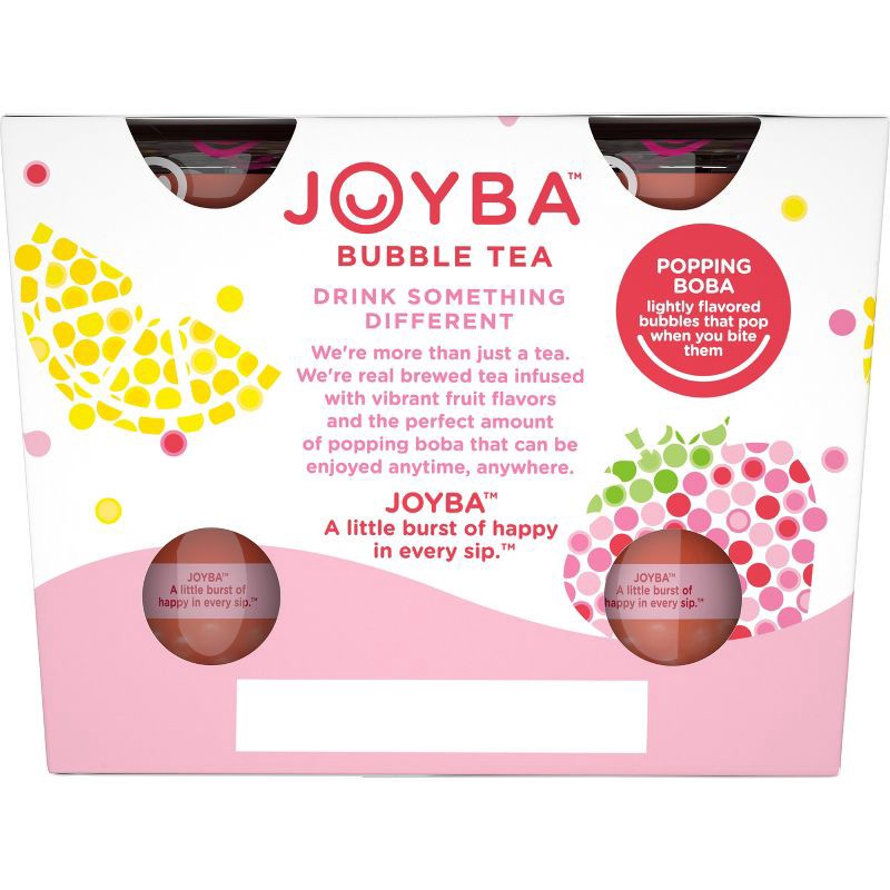 Joyba Strawberry Lemonade Green Bubble Tea - 4pk/12 Fl Oz Cups : Target