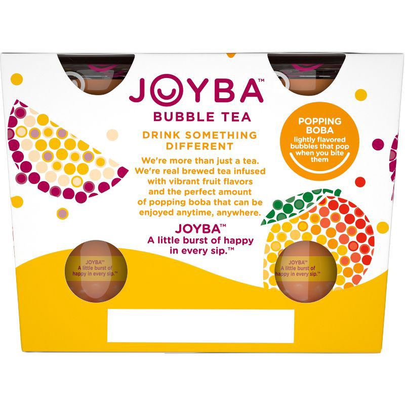 Joyba Mango Passion Fruit Green Bubble Tea - 4pk/12 Fl Oz Cups : Target