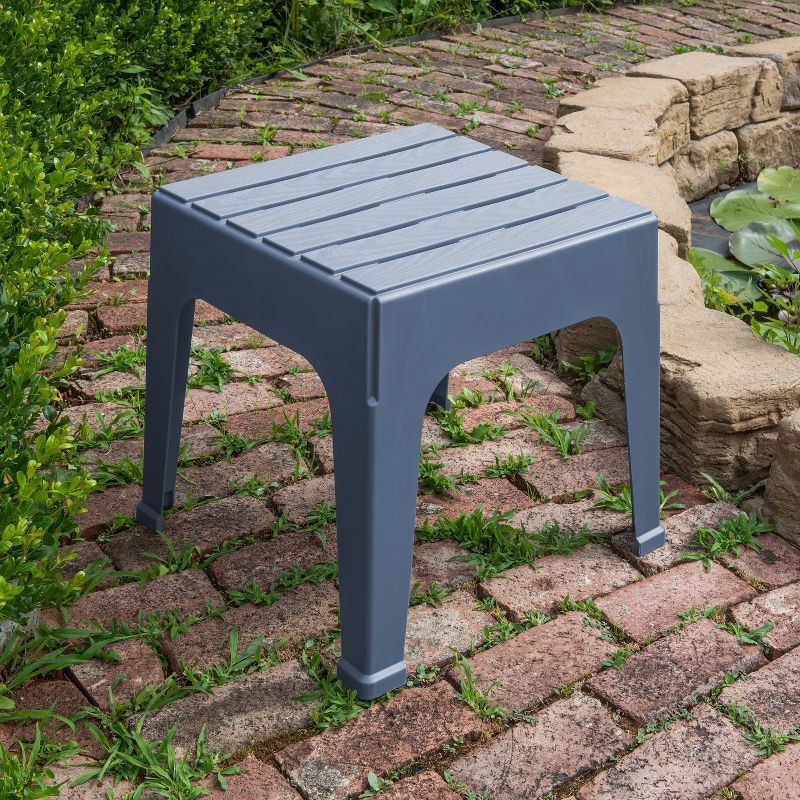 slide 3 of 3, Big Easy Stack Patio Portable Side Table - Bluestone - Adams Manufacturing, 1 ct
