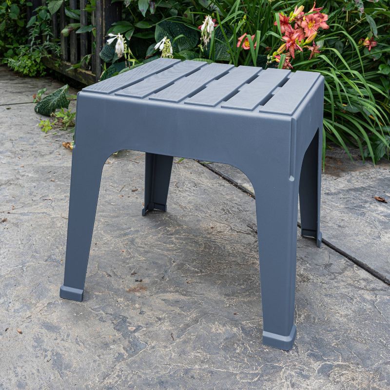 slide 2 of 3, Big Easy Stack Patio Portable Side Table - Bluestone - Adams Manufacturing, 1 ct
