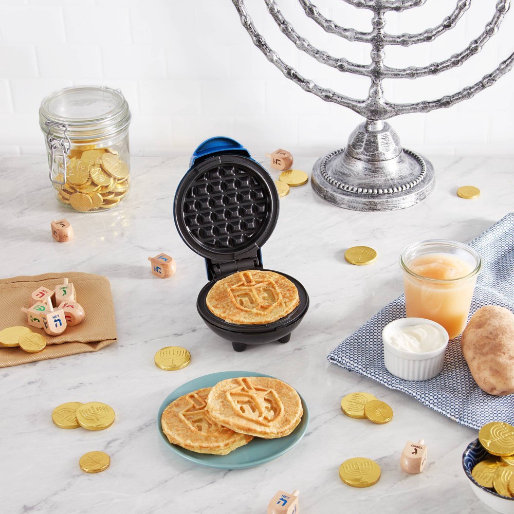 slide 4 of 7, Dash Dreidel Mini Waffle Maker, 1 ct