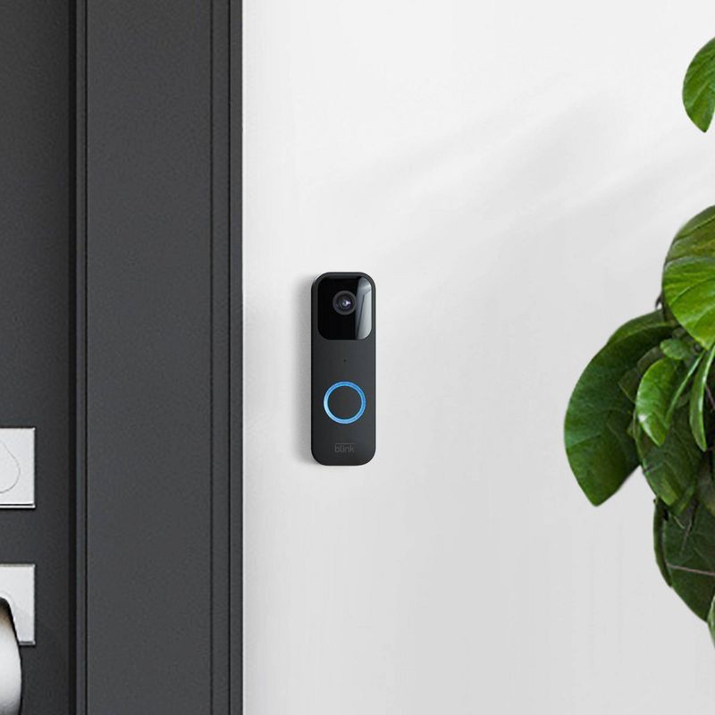 slide 2 of 5, Amazon Blink Wi-Fi Video Doorbell - Black, 1 ct
