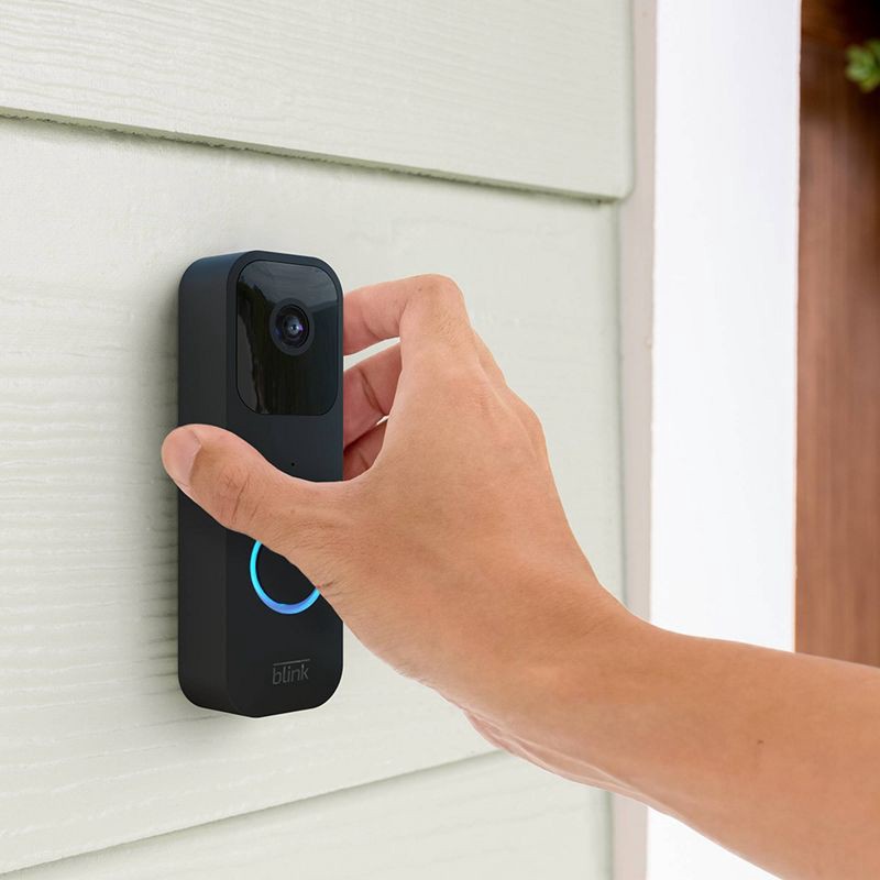 slide 5 of 5, Amazon Blink Wi-Fi Video Doorbell - Black, 1 ct