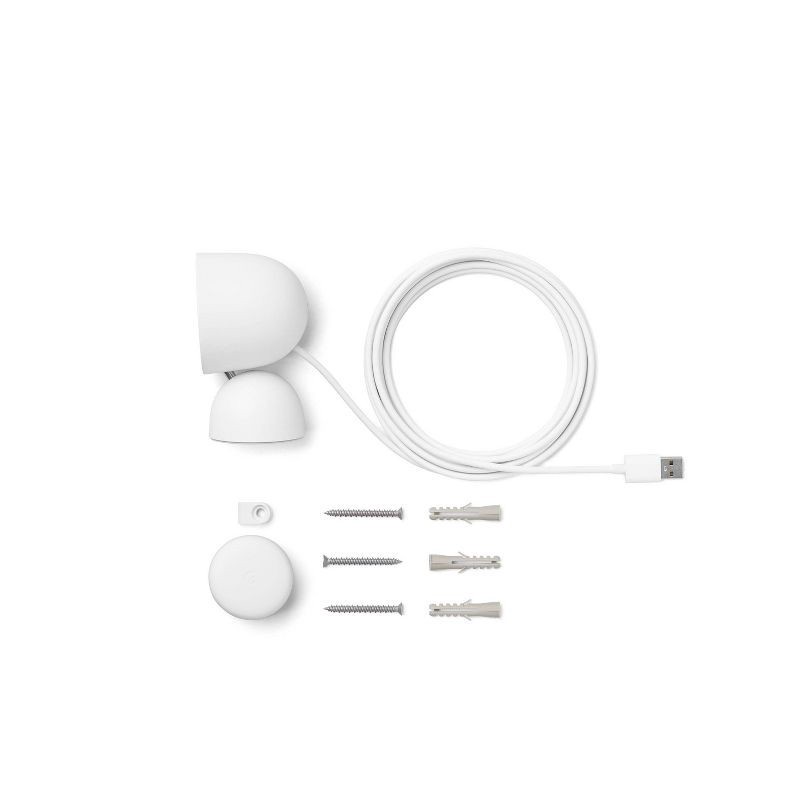 slide 7 of 10, Google Nest Cam (Indoor, Wired) - White: Security System with USB Connection, 1 ct