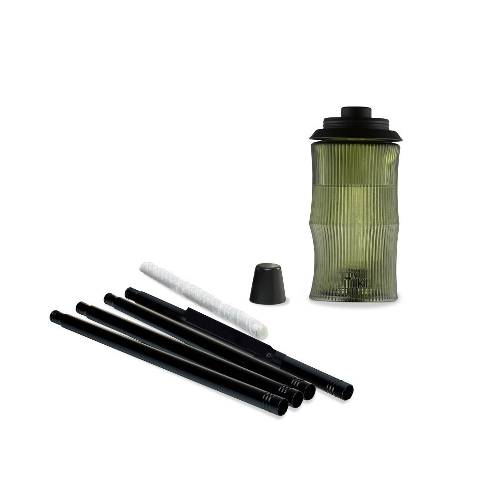 slide 5 of 6, Carved Glass Torch - TIKI, 1 ct