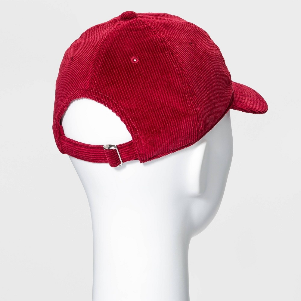 slide 2 of 2, Coca-Cola Women's Corduroy Baseball Hat - Red, 1 ct