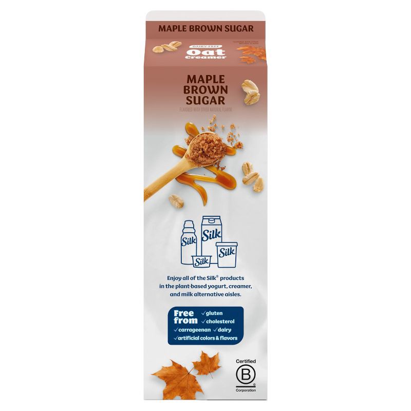 slide 11 of 12, Silk Oat Maple Brown Sugar Dairy-Free Gluten Free Creamer - 32 fl oz, 32 fl oz