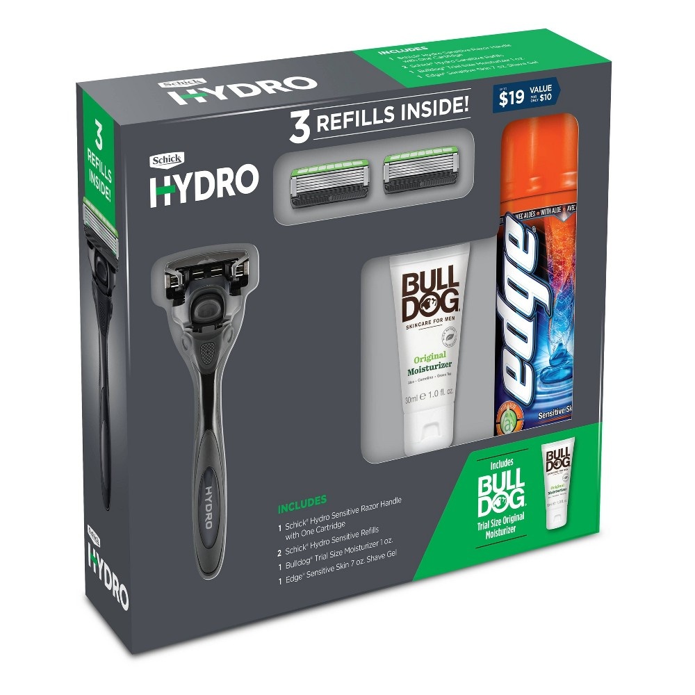 slide 2 of 10, Schick Hydro Skin Comfort Men's Shaving Gift Set, 6 ct