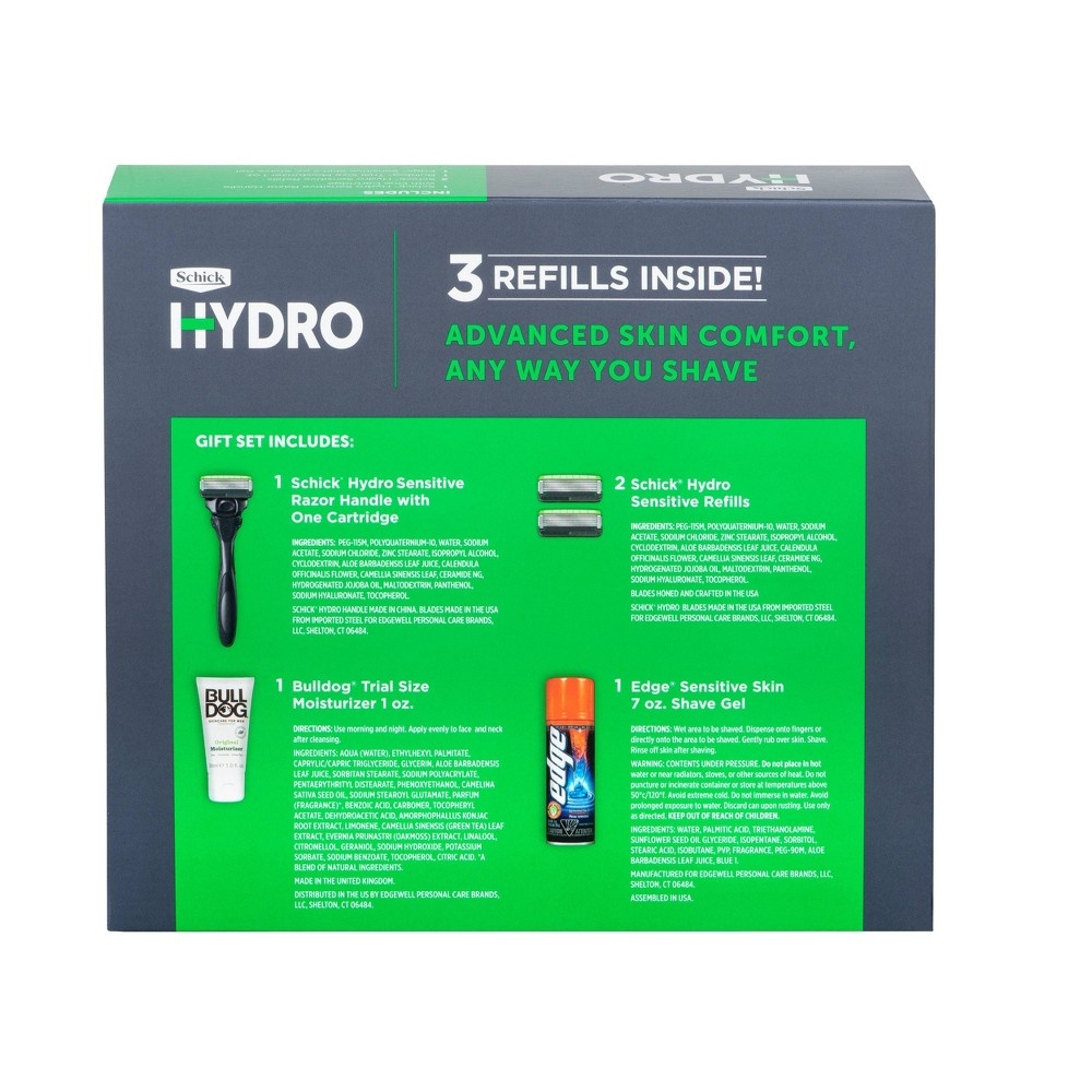 slide 10 of 10, Schick Hydro Skin Comfort Men's Shaving Gift Set, 6 ct