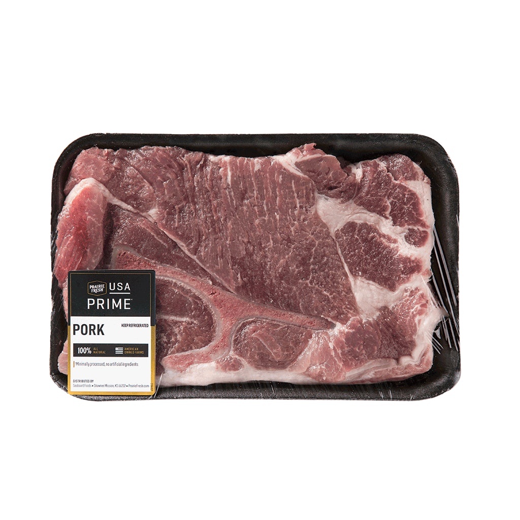 slide 1 of 1, Usa Prime Pork Butt Blade Steaks, 1 ct