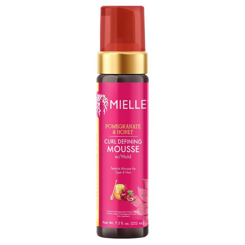 slide 2 of 9, Mielle Organics Pomegranate and Honey Curl Defining Mousse with Hold - 7.5 fl oz, 7.5 fl oz