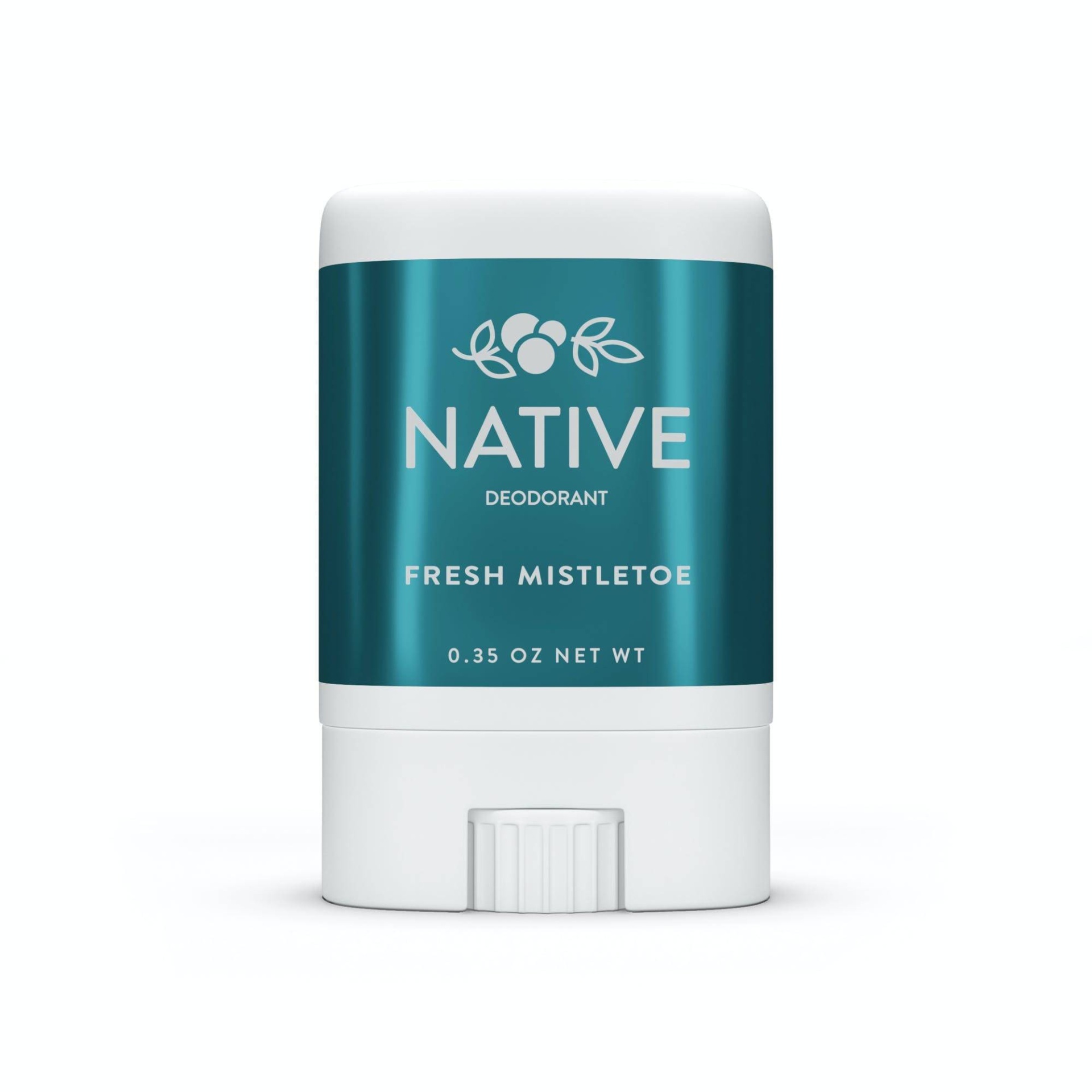 slide 1 of 4, Native Limited Edition Fresh Mistletoe Deodorant Mini, 0.35 oz