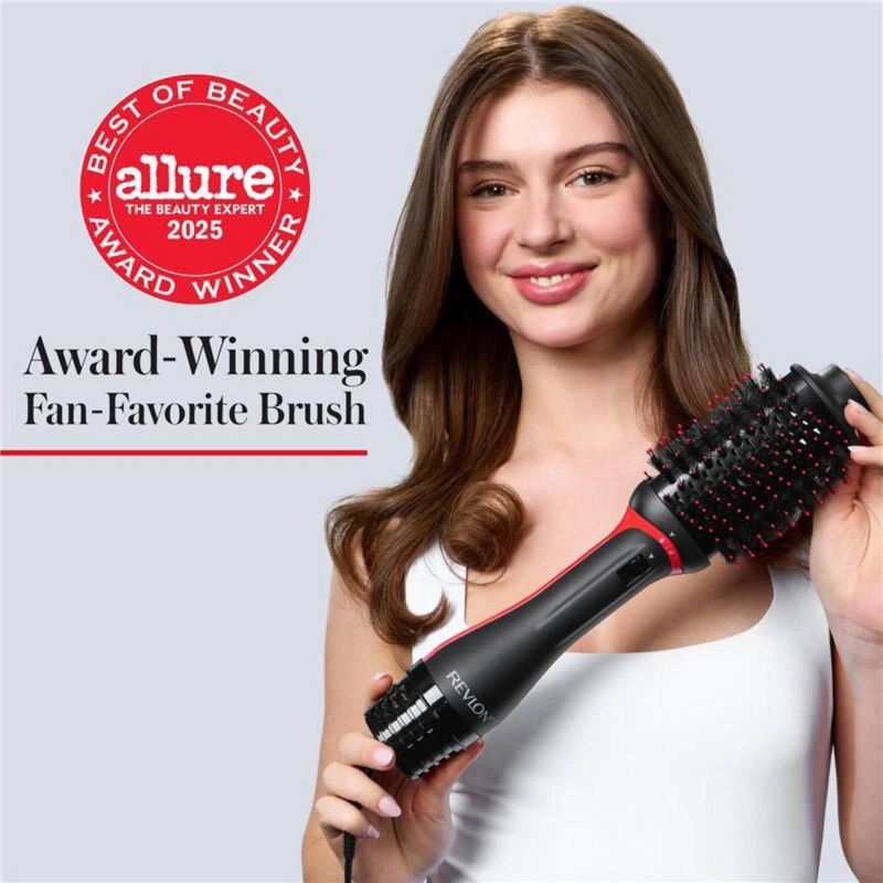 slide 3 of 12, Revlon One-Step Volumizer PLUS Hair Dryer and Hot Air Brush - Black, 1 ct