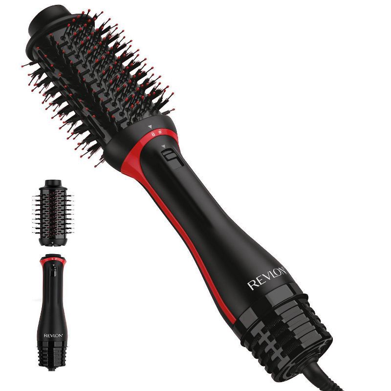 slide 12 of 12, Revlon One-Step Volumizer PLUS Hair Dryer and Hot Air Brush - Black, 1 ct