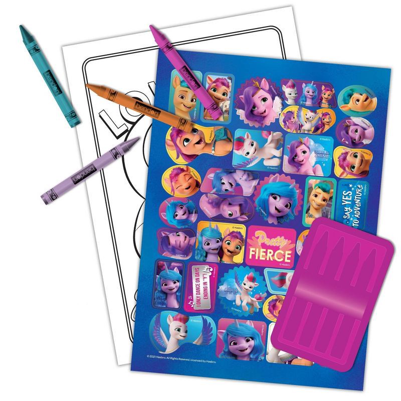 slide 2 of 6, Bendon My Little Pony Movie 2 Coloring Book with Crayons, 1 ct
