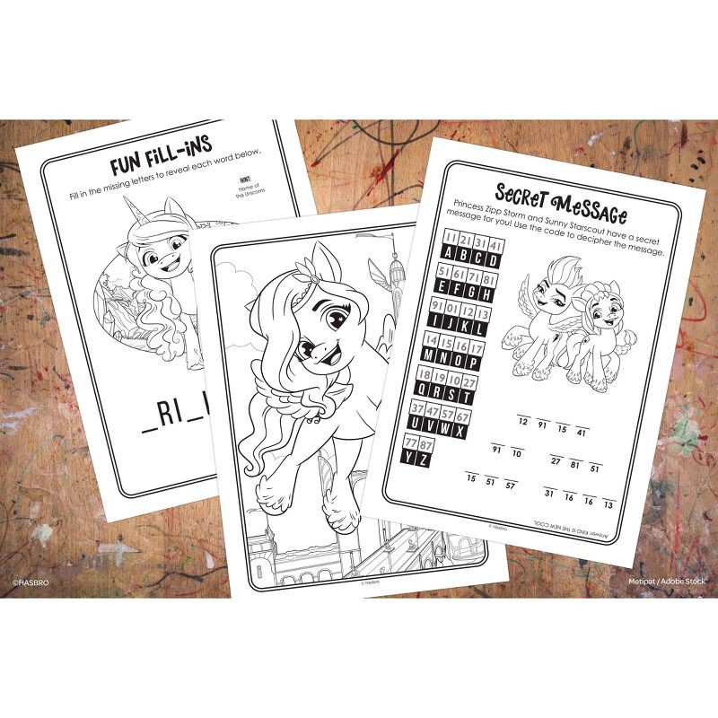 slide 4 of 6, Bendon My Little Pony Movie 2 Coloring Book with Crayons, 1 ct