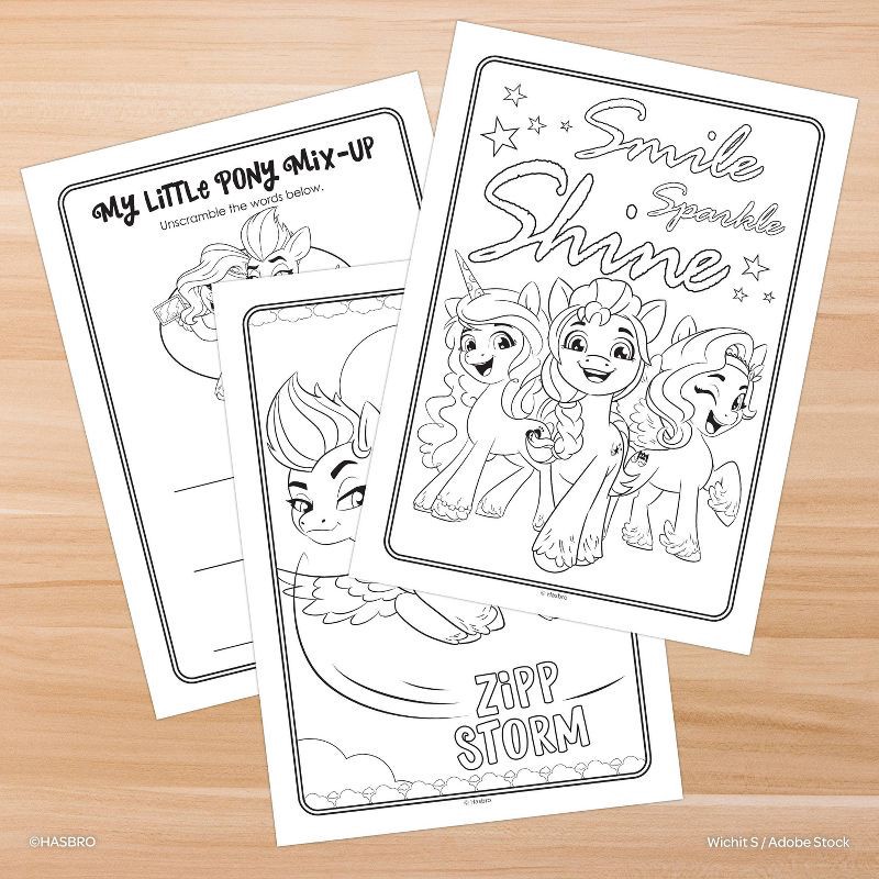 slide 5 of 6, Bendon My Little Pony Movie 2 Coloring Book with Crayons, 1 ct