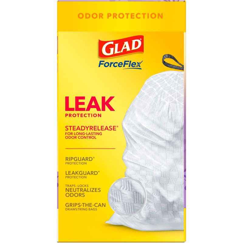 Glad ForceFlex Tall Kitchen Drawstring Trash Bags - 100 count