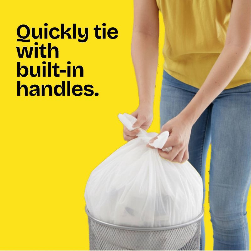 slide 3 of 10, Glad Small Quick Tie Trash Bags - Gain Original - 4gal/52ct, 4 gal, 52 ct