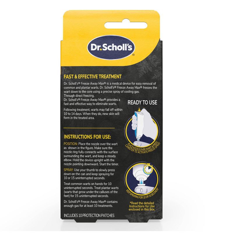 slide 2 of 11, Dr. Scholl's Freeze Away Max Wart Remover - 10 Applications, 1 ct