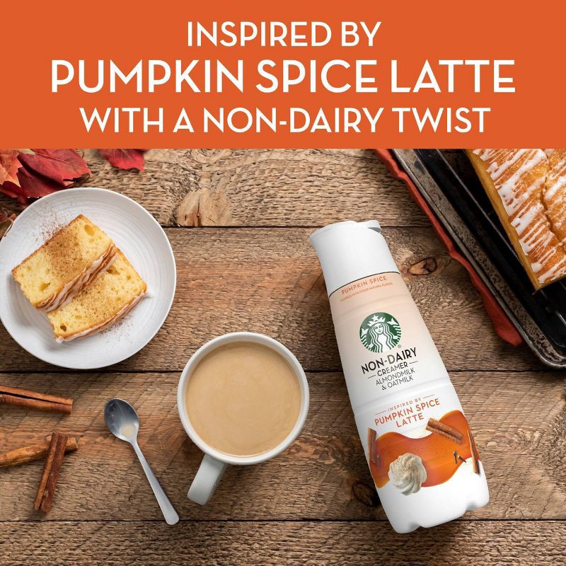 slide 2 of 10, Starbucks Creamer Starbucks Pumpkin Spice Non-Dairy Almondmilk & Oatmilk Coffee Creamer - 28 fl oz, 28 fl oz