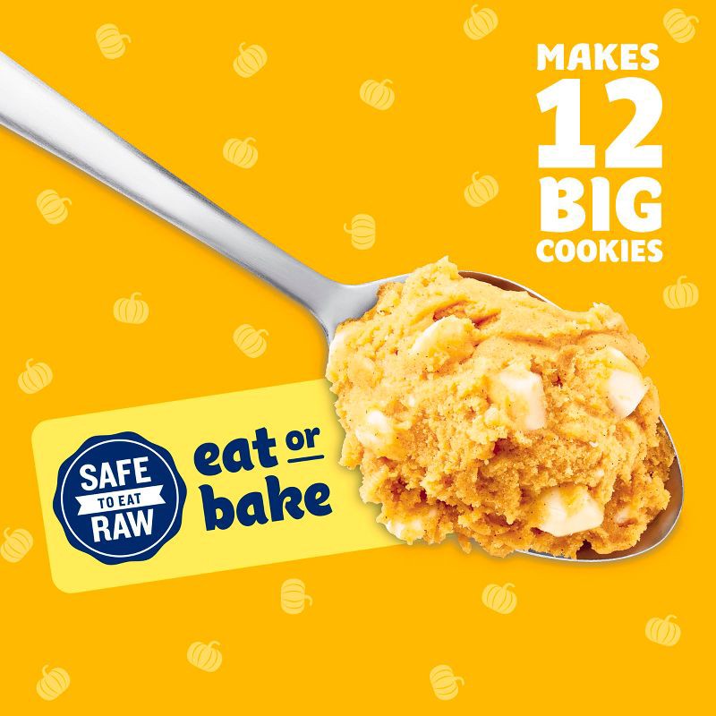 slide 4 of 8, Pillsbury Ready-to-Bake Pumpkin Cookie Dough with Cream Cheese Flavored Chips - 14oz/12ct, 12 ct; 14 oz