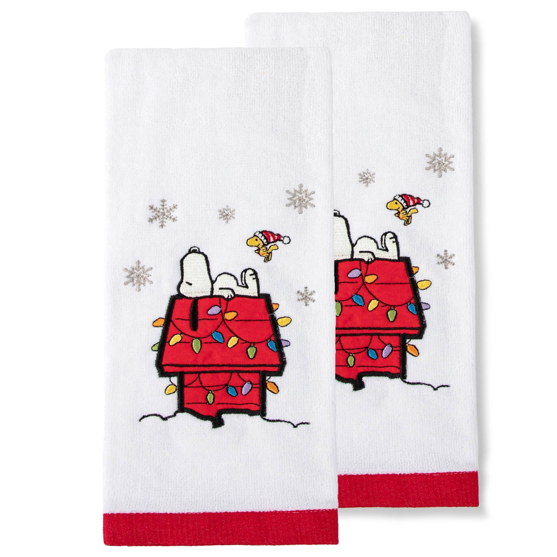 Peanuts Snoopy Holiday Kitchen Towel Set 2 ct | Shipt