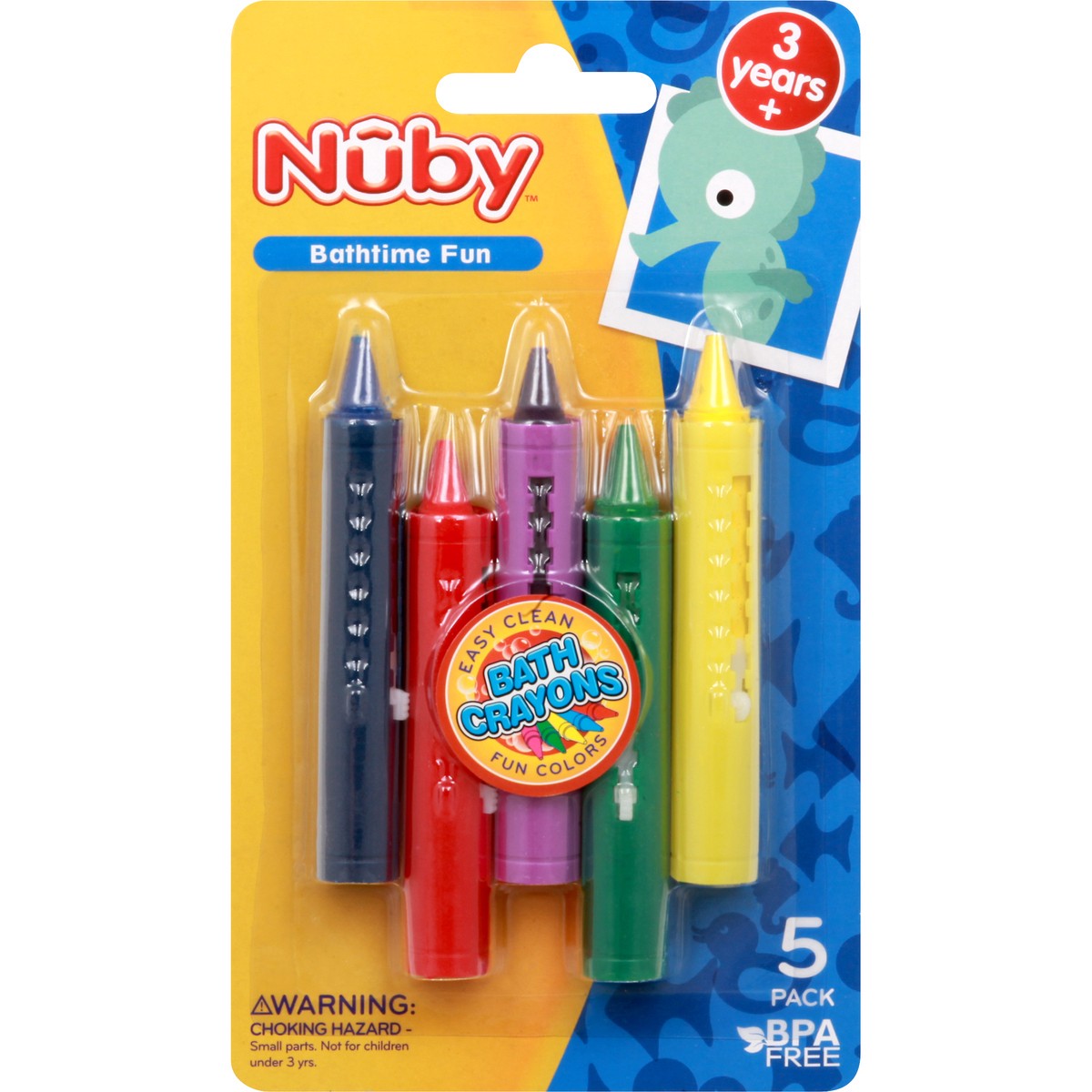 slide 1 of 6, Nuby Bath Crayons 1 ea, 1 ct