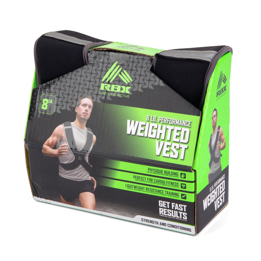 slide 1 of 1, RBX Weighted Running Vest - 8 Pounds, 1 ct