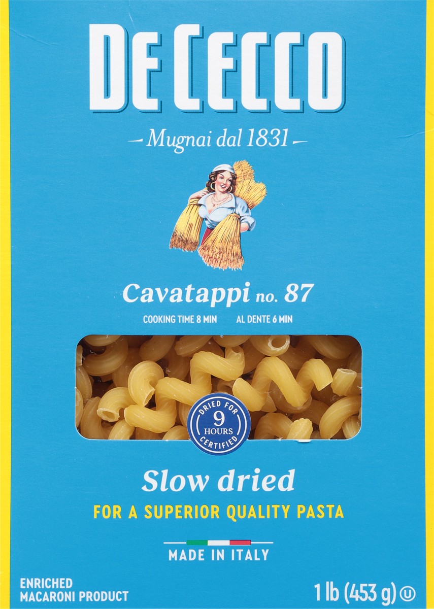 slide 13 of 13, De Cecco No. 87 Cavatappi 1 lb, 1 lb