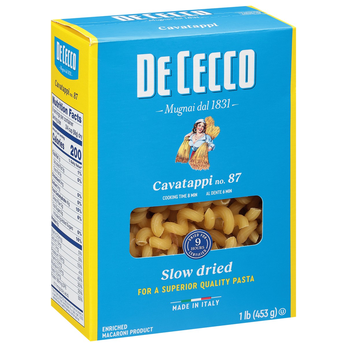 slide 9 of 13, De Cecco No. 87 Cavatappi 1 lb, 1 lb