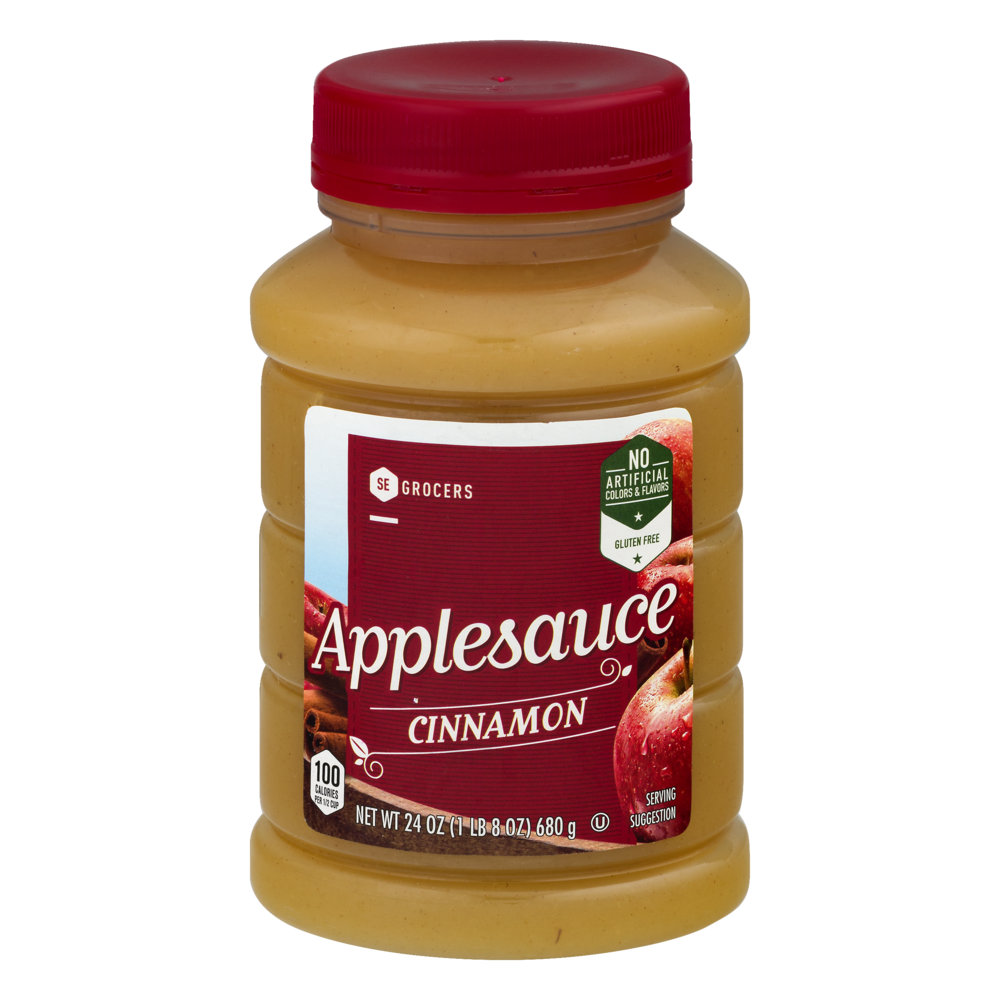 slide 1 of 1, SE Grocers Applesauce Cinnamon - 24 oz, 24 oz
