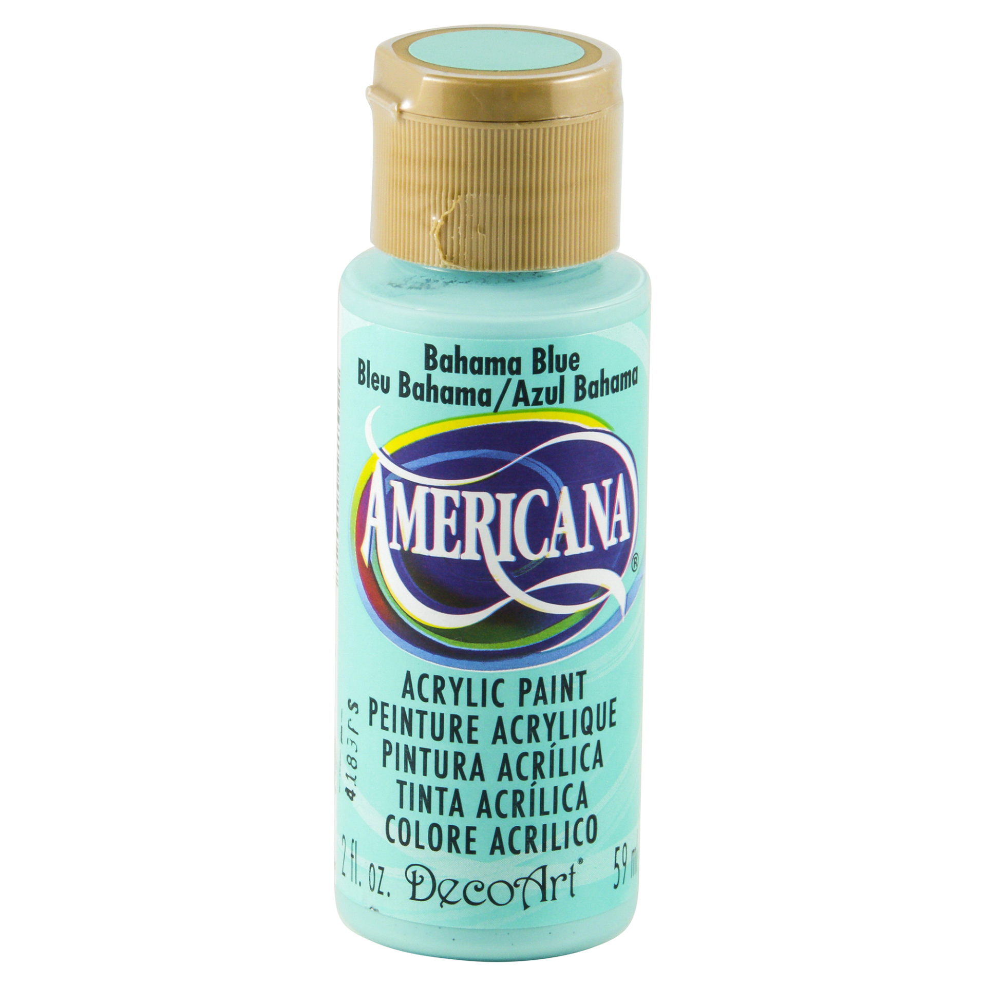 slide 1 of 4, Americana Acrylic Paint Bahama Blue, 2 oz